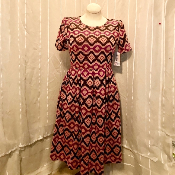 LuLaRoe Dresses & Skirts - LuLaRoe Dress with Aztec Print